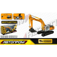 Будтехніка мет. АВТОПРОМ арт.68377(AP7758) 1:50 Екскаватор,рухливі деталі,у короб. 26,5*13