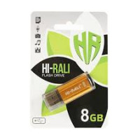 Флешка USB Hi-Rali 8GB Stark series золото