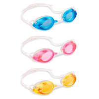 Окуляри для плавання 55684 (12шт) 3 кольори, від 8років, у слюді, 19,5-16-5см