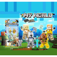 Набір героїв 1055 (384/2) 4 фігурки, рухомі кінцівки, зброя, а листі