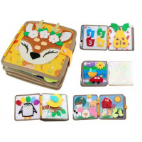 М'яка книжка-бізіборд C 73097 (32) “Ферма”, фетр, елементи на липучках, пискавка, пальчикові ігри, в