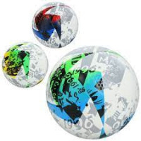 М'яч футбольний MS 3714 (12шт) розмір5, ПУ, 400-420г, ламінований, 3кольори, у пакеті