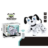 Песик на радіокеруванні 9872 (30) колесо вільного руху, від батарейок, підсвічування, музика, пісні