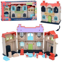 Будиночок 1396 (36шт) 16-21,5-12см, меблі, фігурки, мікс кольорів, в кор-ці, 39-21,5-7,5см