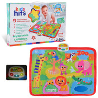 Килимок для малят муз. Kids Hits  KH05/002 Веселий зоопарк,батар,муз.світло,тактильні елемен