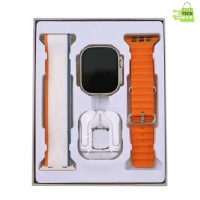 Smart Watch D100 Ultra набір з 2-ма ремінцями +TWS (49mm) (Чорний)