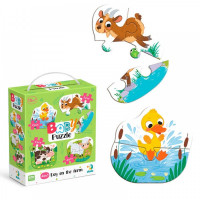 Пазл 4 в 1 «Baby puzzle. День на фермі» 300687