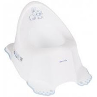 Горшок "Зайчики" з протиковзною гумою (Білий)/"TEGA" KR-001-103