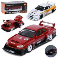 Машина AP-2121 (12шт) АвтоСвіт, 1:24, метал, 22,5см, звук, світло, відчиняються двері/багажник/капот