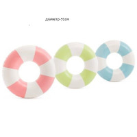 Круг 59271 (24шт) надувний, 91см, 3кольори (коралово-рожевий, салатовий, блакитний), вік 9+