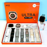 Smart Watch H12 Ultra набір 8 in 1 (в комплекті 7 змінних ремінців світлий колір)