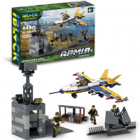 Конструктор IBLOCK арт. PL-921-499 (12шт) Армія, ЗАХИСНИКИ НЕБА, 645дет, 4 фігурки, короб. 46*28.5*