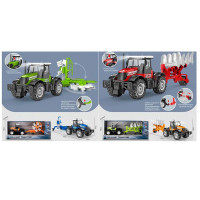 Трактор HT8806-12A (12шт) з причепом, 42см, сільськогосподарська техніка,звук, рухливі деталі, 2 вид