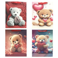 Пакет подарунковий паперовий L "Bear 3D" 30.5*40*13см R32943-L (360шт)