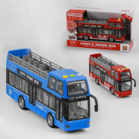 Автобус WY 916 AB (24) "Міський транспорт", 2 кольори, на батарейках, інерція, підсвічування салону,