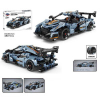 Конструктор KY 1092 (12) “Автомобіль”, 480+ деталей, інерція, гумові шини, в коробці