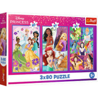 Пазли Trefl "3x80" Princess Друзі принцес 48842