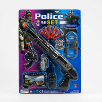 Набір поліції AK 008 (36/2) зброя, обмундирування поліцейського, на листі