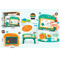 Досточка для малювання 899-82Y (18шт) 2в1, двухстороння(магнитна,для малювання), стіл 31-27-в14см, к