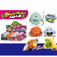 Антистрес BTX 008 (12) ЦІНА ЗА 1 ШТУК В БЛОЦІ,  розмір 10х8х8, надуває кулю, текстильна, орбізи все