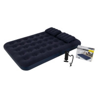 Велюр матрац 24032 (2шт) надувний, 191х137х22см, флоковане покриття, приміщення/вулиця, ручний насос
