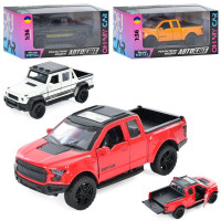 Джип AS-2964 (48шт) АвтоСвіт, 1:36, метал, інерція, 12см, відчиняються двері, гумові колеса, 2види п