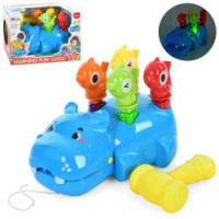 Гра 35992 (18шт) бегемот, 25см, сортер, звук, світло, на бат-ці, в кор-ці., 28-18-20.5см