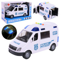 Машина  арт. ZY222A (48шт/2)  батар. Поліція, світло,звук,двері відчиняються, короб. 26*11,5*16,5см