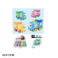 Потяг LY2226-A18 заводний,світ.4кол.12шт.в кор.33,5*7,5*25 /30/360/