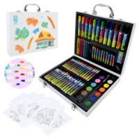 Набір для творчого малювання арт.PL-725-36 (24шт) 75 предмета,крейда,акварельні фарби,фломастери,18