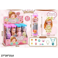 Лялька 16см 575-212 з аксес.4в.в коблі,12шт.в кор.27*20*23,6 /24/288/