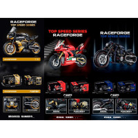 Конструктор 60516-17-38 (12шт) мотоцикл, 1:8, 3 види (506дет, 597дет, 562дет), в кор-ці, 27-12-11см