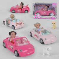 Лялька 4610 (36/2) 2 види, машина, улюбленець, аксесуари, в коробці