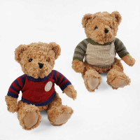 М`яка іграшка M 18500 (100) 2 види, “Ведмедик”, висота: 27 см, светр знімається