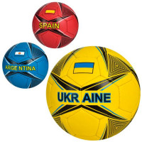 М'яч футбольний 2500-252 (30шт) розмір5,ПУ1,4мм,4шари,ручн.робота,32панелі,400-420г,3види(країни),в