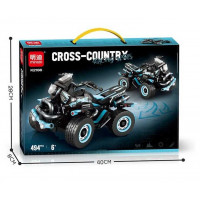 Конструктор K 2186 (24) “Квадроцикл”, кількість елементів: 494, розмір 18х11х11 см, гумові шини, в к