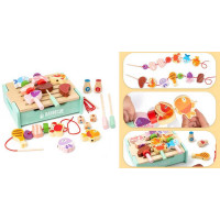 Барбекю C 65642 (20) дерев’яне, гриль, шампури, продукти, гра-шнурівка, 3 гральні кубики, в коробці