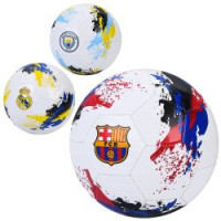 М'яч футбольний EN-3332 (30шт) розмір 5, ПВХ 1,8мм, 320-340г, 3 види (клуби), у пакеті