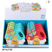 Орган 855-175A будиночок батар.муз.світ.2кол.8шт.в кор.33*14,7*20 /18/144/