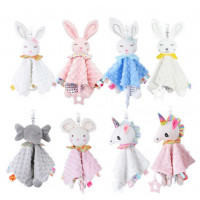 Брязкальце-комфортер C 75312 (400) текстильне, гумовий прорізувач, дзвінкий елемент, петелька для пі