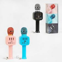 Мікрофон С 60081 (50) 3 види, TF Card, караоке, bluetooth, USB, колонка, в коробці, ВИДАЄТЬСЯ ТІЛЬКИ