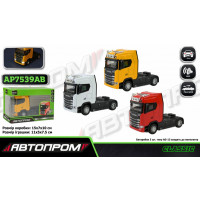 Трейлер мет. АВТОПРОМ арт. AP7539AB (144шт/2) бат,світло,звук,у короб.15*7*10см