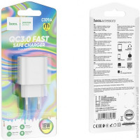 Мережевий зарядний пристрій Hoco C109A Fighter single port QC3.0 charger White