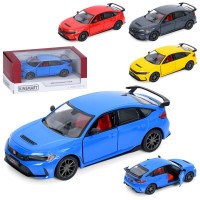 Машина KT5472W (24шт) метал, інерція, 1:36, 12,5см, відчиняються двері, гумові колеса, 4 кольори, в