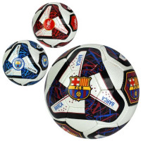 М'яч футбольний 3000-49 (30шт) розмір 5, ПУ1,4мм, 32 панелі, ручна робота, 420-400 г, 3 види(клуби),