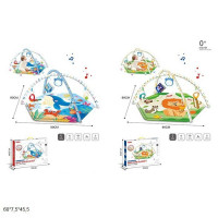 Килимок з брязк. 1128-2A/1128-1A тваринки з кульками 2в.кор.60*7,5*45,5 /18/