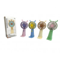 Вентилятор дитячий із підставкою заряд. з рогами Оленя (16*8)см №933-156В