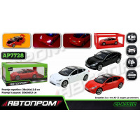 Машина мет. АВТОПРОМ арт. AP7728 Tesla model 3 маштаб 1:24