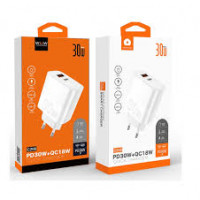 Зарядний пристрій для мобільних телефонів СЗУ-адаптер WUW-C228 30W