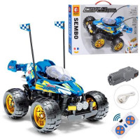 Конструктор 701901 (6шт) р/у, джип,20,5см,аккум, USBзарядное,388дет, в кор-ке,56-37,5-8см